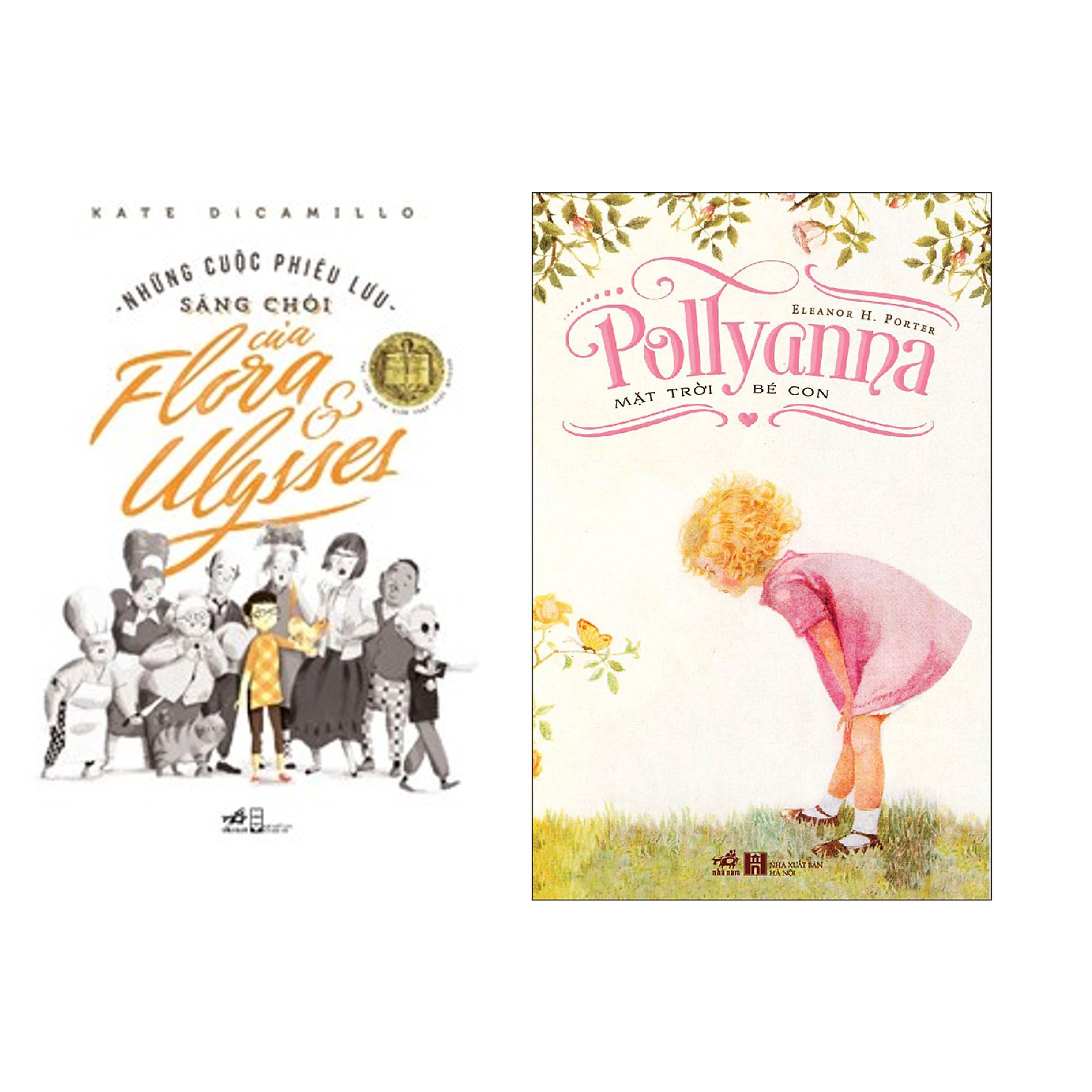 Combo 2 cuốn sách: Những cuộc phiêu lưu sáng chói của Flora ở Ulysses + Pollyanna Mặt trời bé con