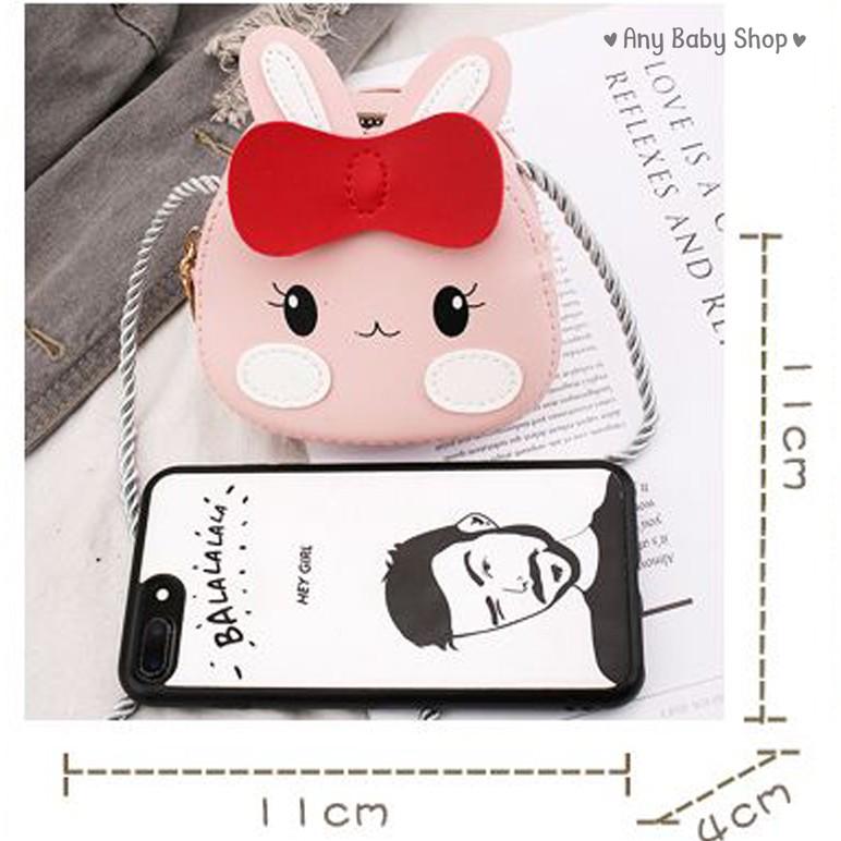 Túi mini đeo chéo bằng da Pu hình thú với nhiều mẫu nhiều màu cực xinh xắn