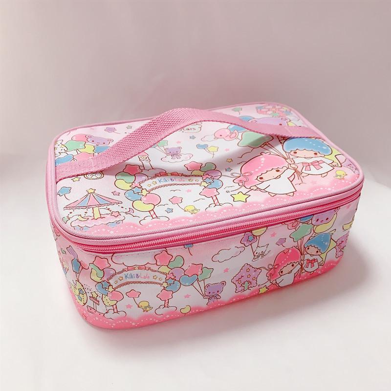 Sanrio Hello Kitty Túi Xách Hoạt Hình Sinh Viên Túi Đựng Hộp Cơm Trưa Giai Điệu Hộp Cơm Cách Nhiệt Túi Lớn Dung Tích Túi Bảo Quản