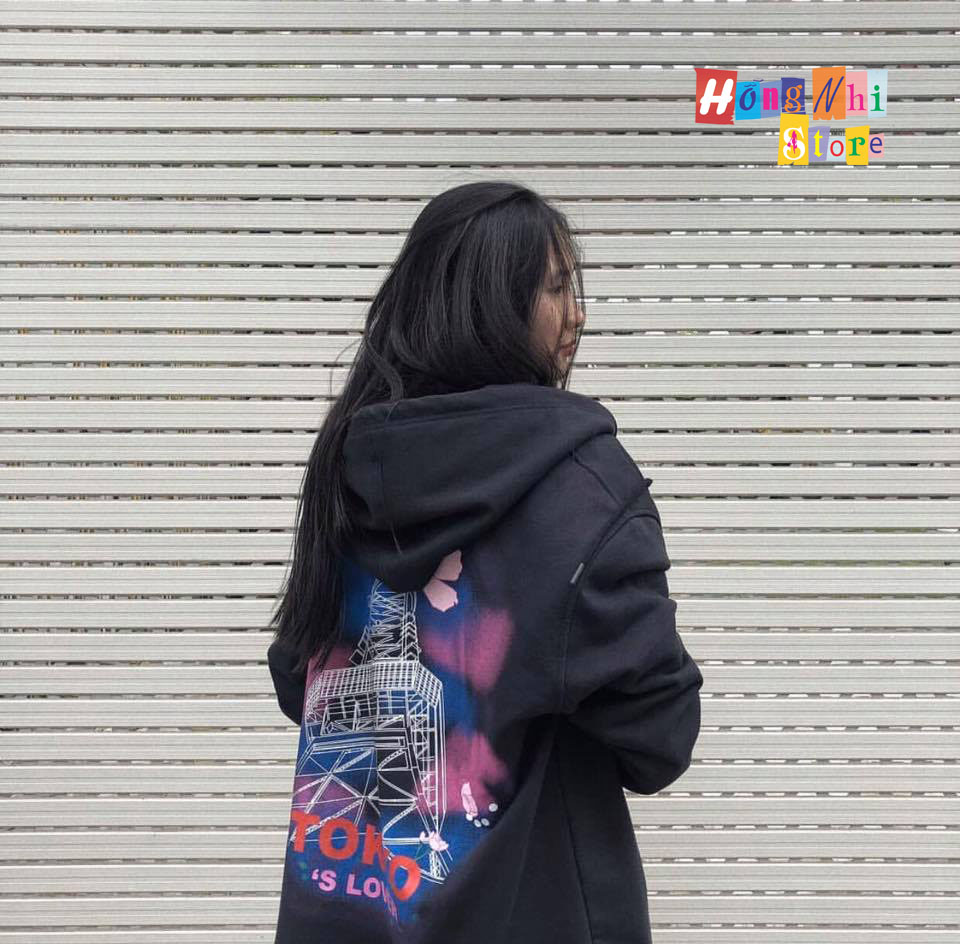 Áo Khoác Hoodie Zip In Hình TOKYO Oversize Ulzzang Unisex Dáng Rộng - MM