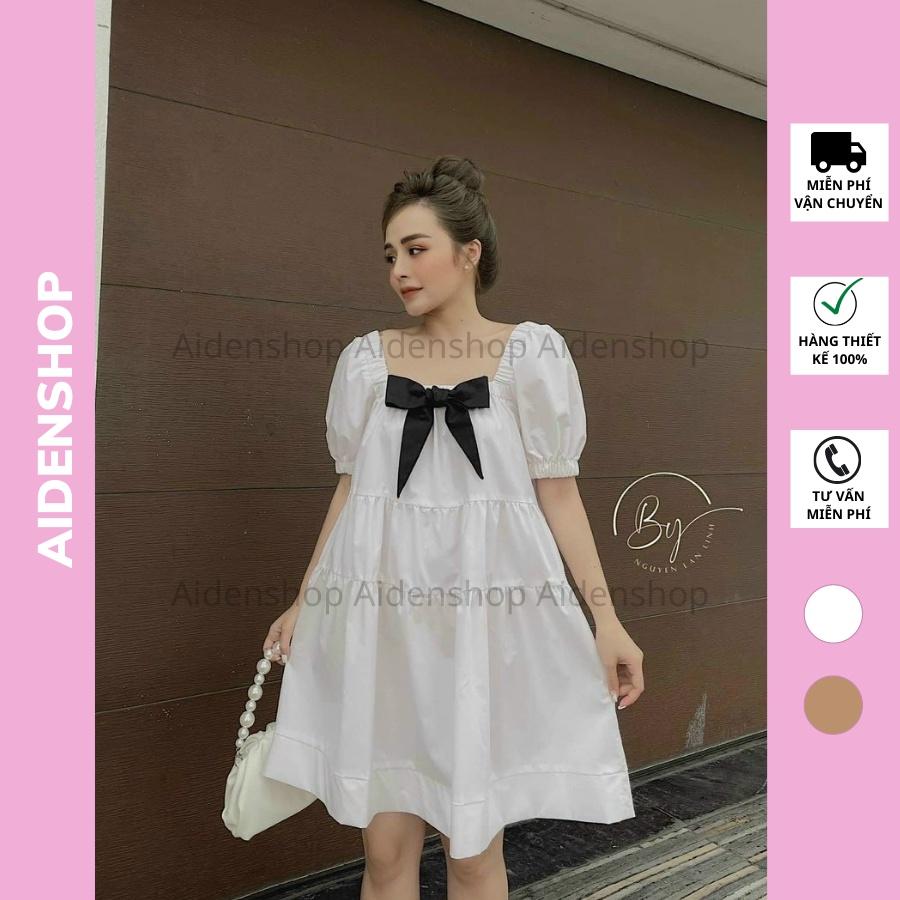 Váy babydoll thiết kế suông Aidenshop đầm bầu đẹp thời trang