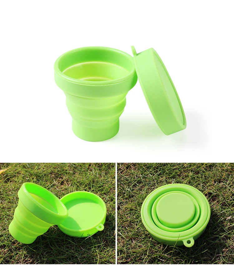 Cốc gấp silicone AoTu - AT8854 tiện dụng cắm trại, dã ngoại, du lịch, trong nhà, văn phòng