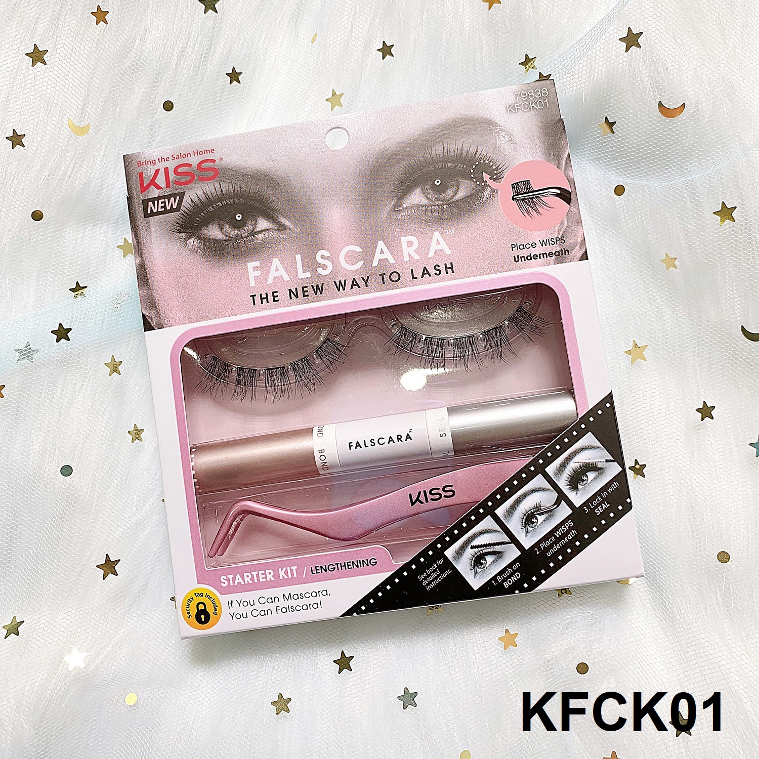 Bộ Mi Giả Kiss New York Falscara Eyelash - Starter Kit (KFCK01)