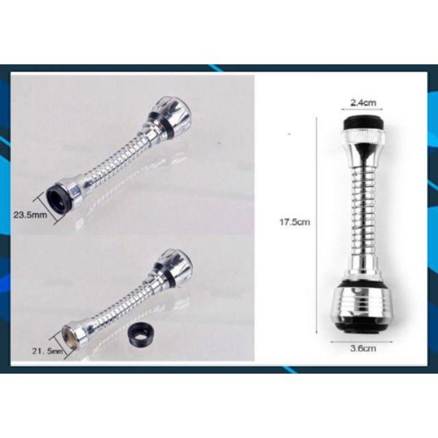 ĐẦU VÒI RỬA TĂNG ÁP ĐIỀU HƯỚNG 360 độ 206785