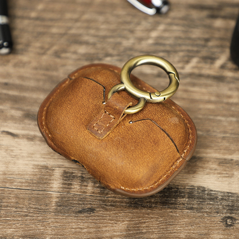 Bao Case Da Ngựa Khóa Tròn cho Airpods Pro 2 - Hàng Chính Hãng