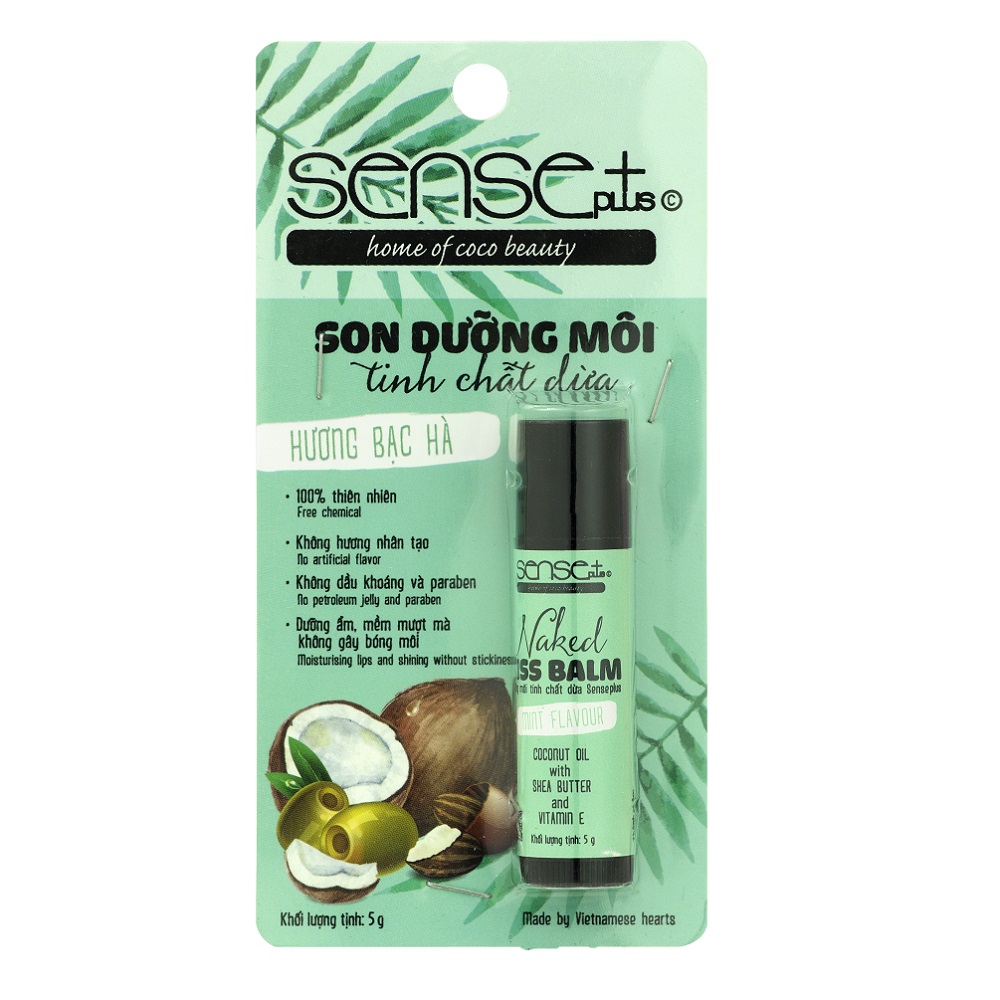 Son Dưỡng Môi Sense+  Naked Balm Hương Bạc Hà (5g)