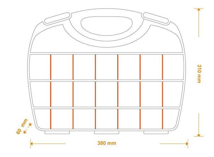 Hộp đựng dụng cụ ốc vít Tactix 320001N