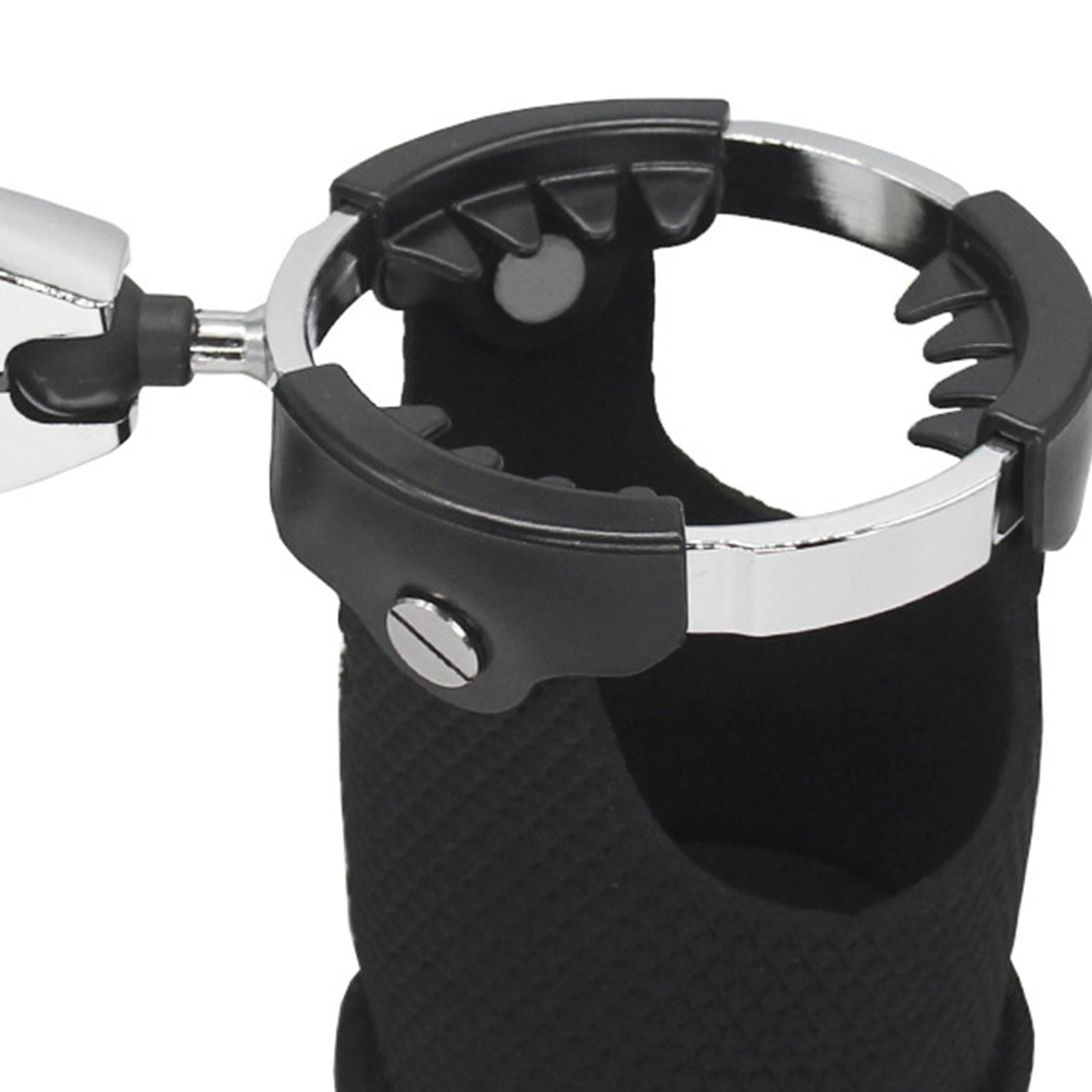 Universal Motorcycle Cup Holder Handlebar Mount Adjustable Metal Rack Drink Water Bottle Holder for Boat Armrest Bike Canoe