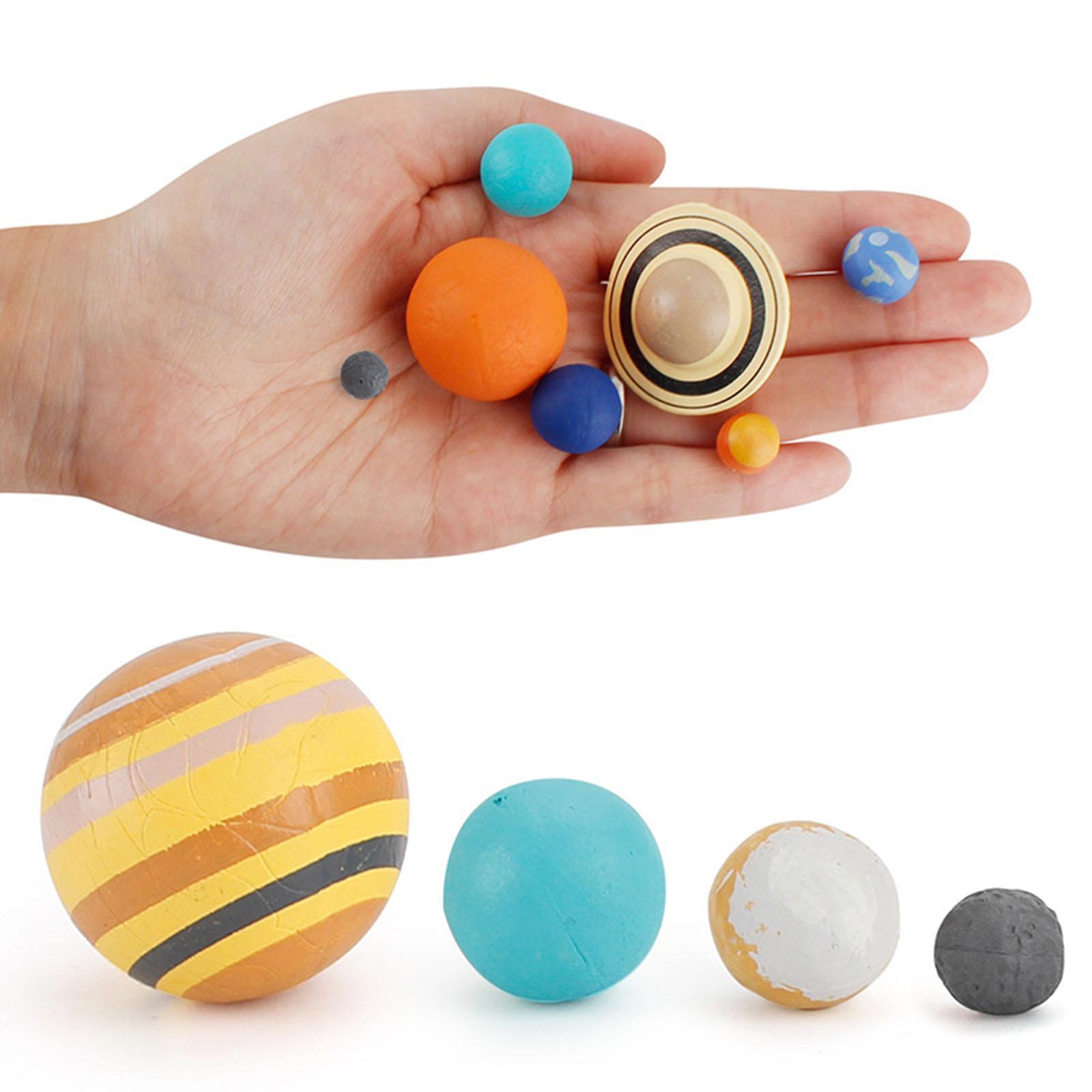 9Pcs Portable Colorful Early Education Soft Planet Ball for Kids