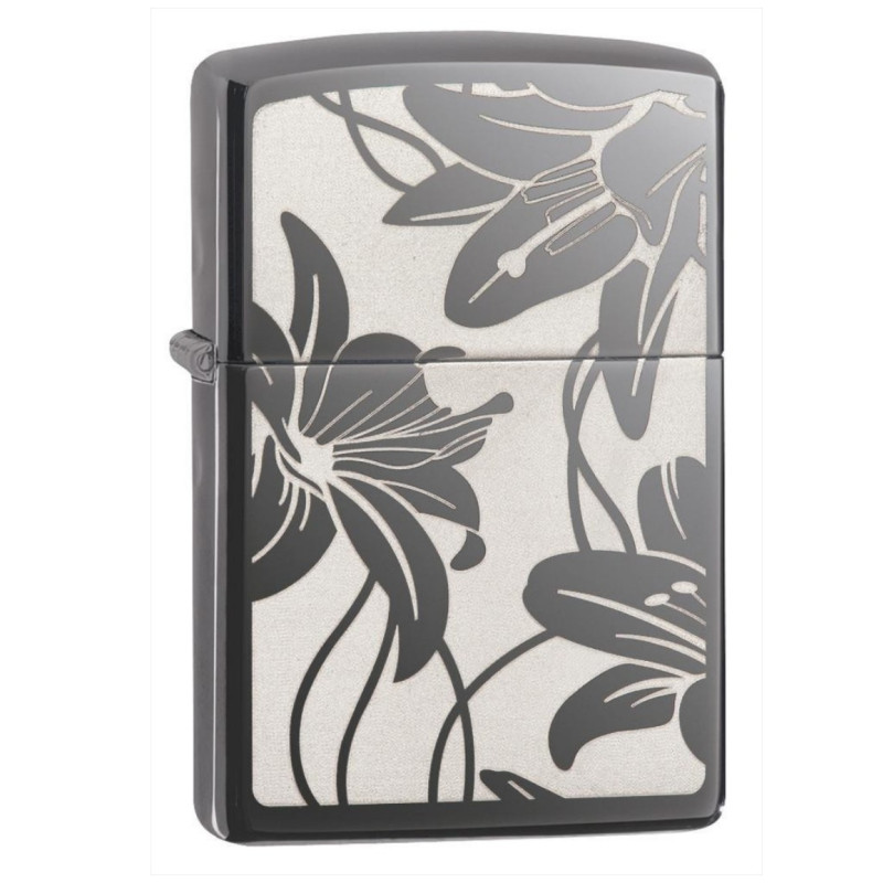 Bật Lửa Zippo Lily Black Ice 29426