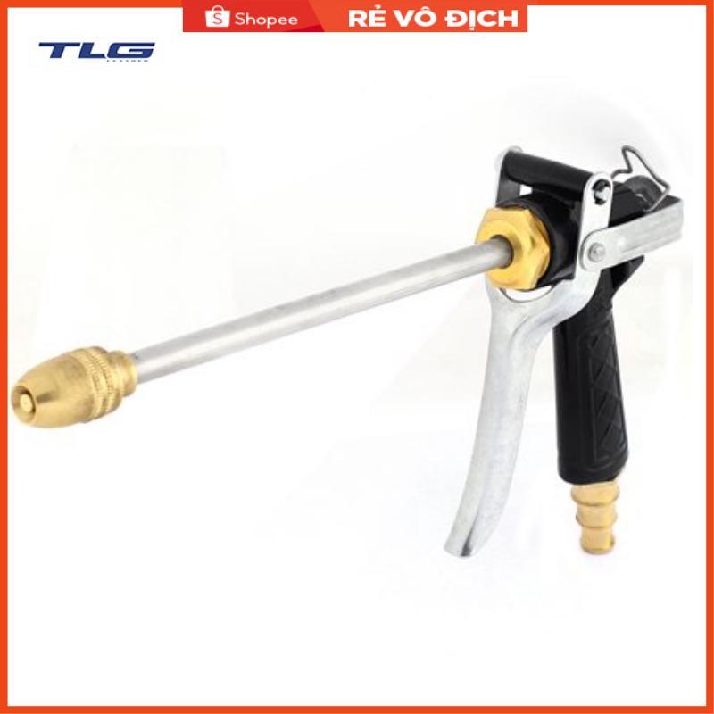 Bộ dây vòi xịt nước rửa xe, tưới cây . tăng áp 3 lần, loại 15m 206318 đầu đồng,cút,nối vàng + tặng đai
