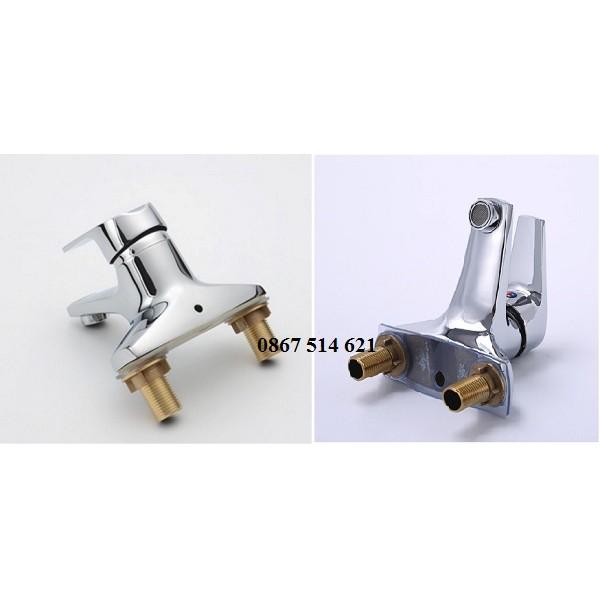 Bộ sen vòi nóng lạnh tay lõm: Củ sen, củ chậu & phụ kiện đầy đủ - KMISU THIẾT BỊ VỆ SINH
