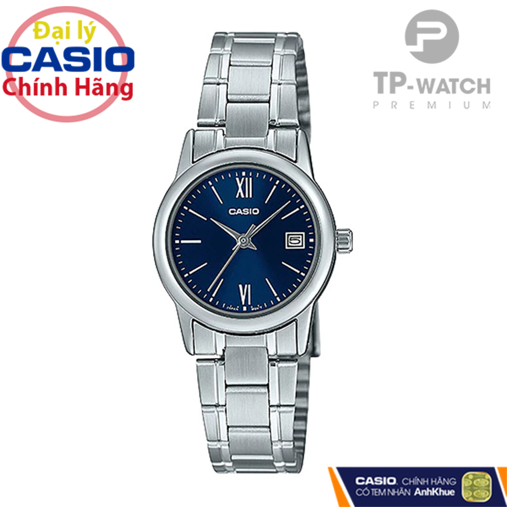 Đồng Hồ Nữ Dây Thép Casio Standard LTP-V002D-2B3UDF Chính Hãng - LTP-V002D-2B3