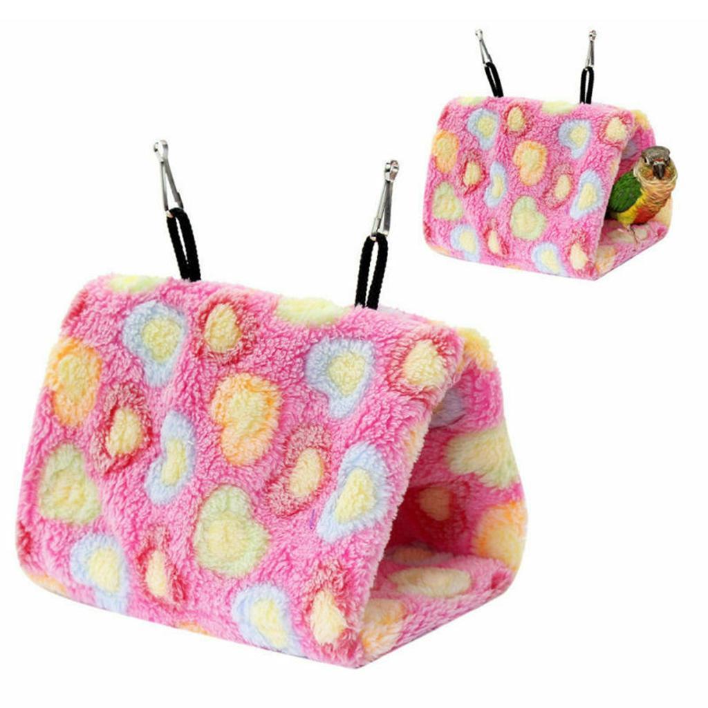 1 piece Plush Hanging Cave Cage Hammock Pet Bird