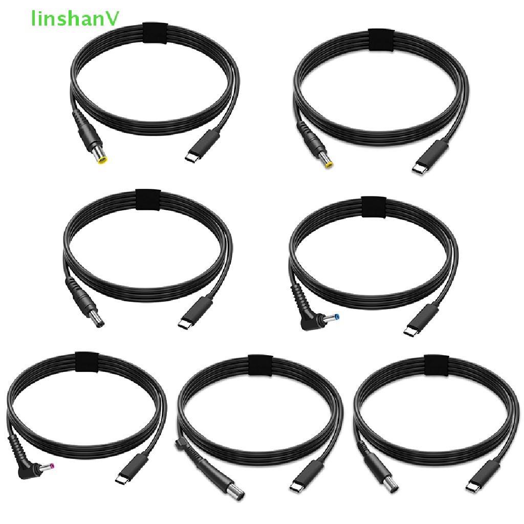 Dây Cáp Sạc Nhanh 65W 3A 1.5M PD Cổng USB TYPE C Đầu Vào DC Sang Cổng Vuông Cho Lenovo