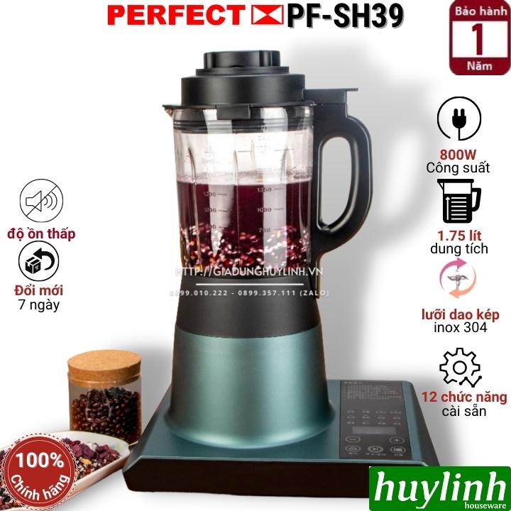 Máy làm sữa hạt đa năng Perfect PF-SH39 - Dung tích 1.75 lít - 12 chức năng cài sẵn - Hàng chính hãng