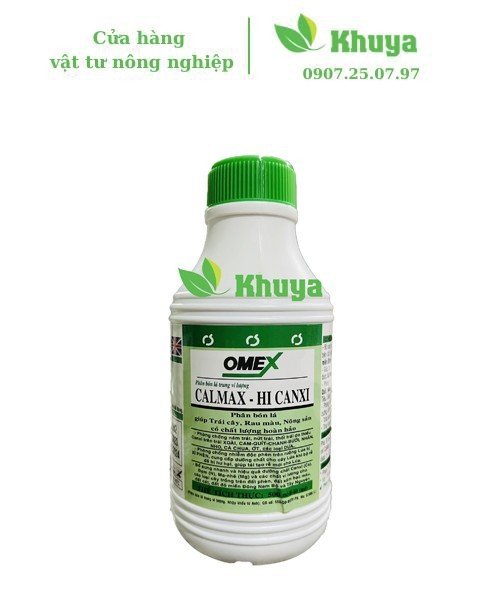 Phân bón lá Omex Calmax Hi Canxi 500ml Chống Nứt trái - Thối trái - Nám trái