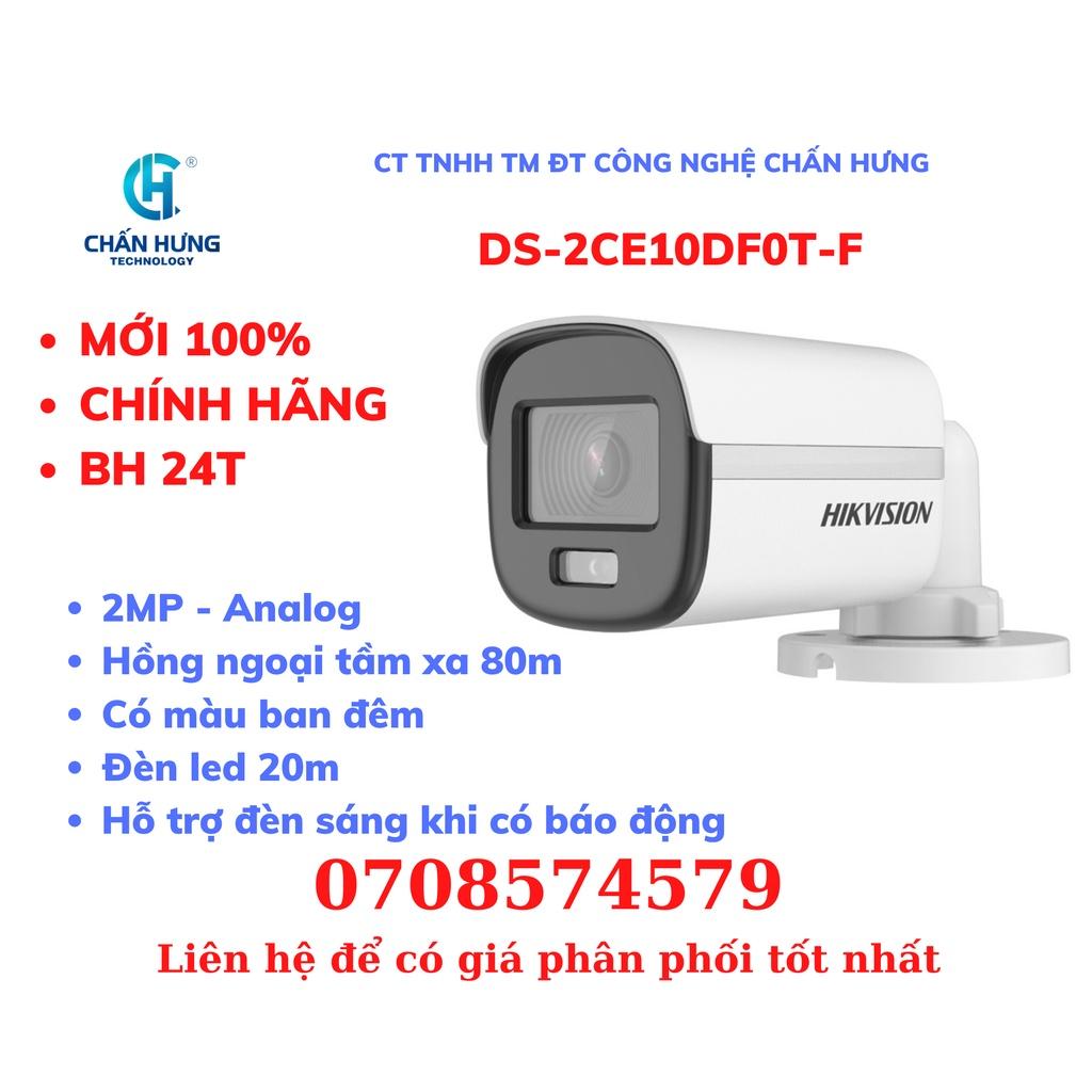 Camera ANALOG HIKVISION DS-2CE10DF0T-F, HD-2.0 Megapixel - Hàng chính hãng