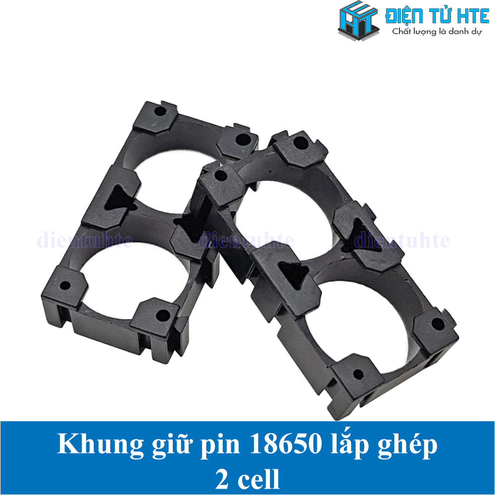 Bộ 5 cái Khung giữ Pin 18650 2 cell lắp ghép