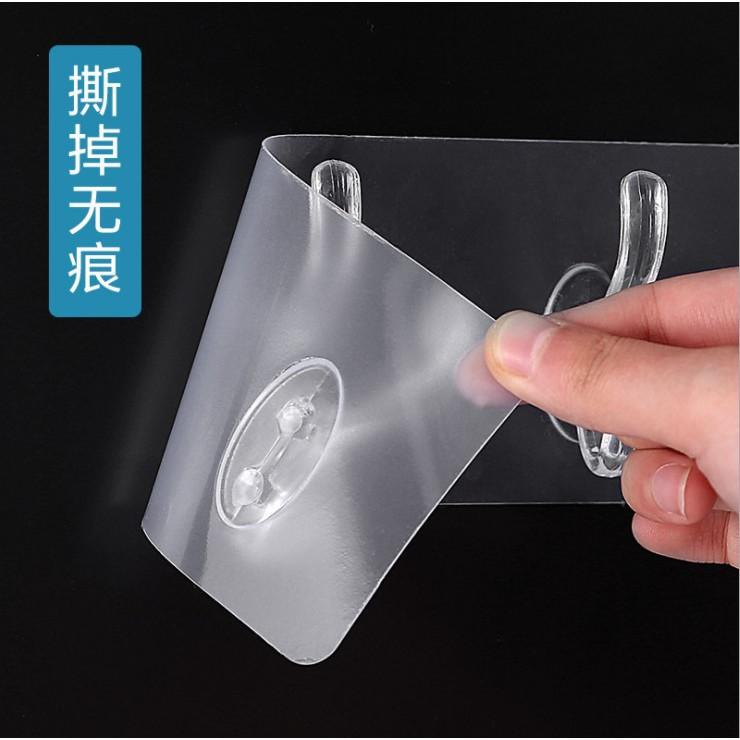 Thanh Móc Treo Đồ 6 Móc Siêu Dính Dán Tường Nhà Tắm,Nhà Bếp,Tủ Quần Áo