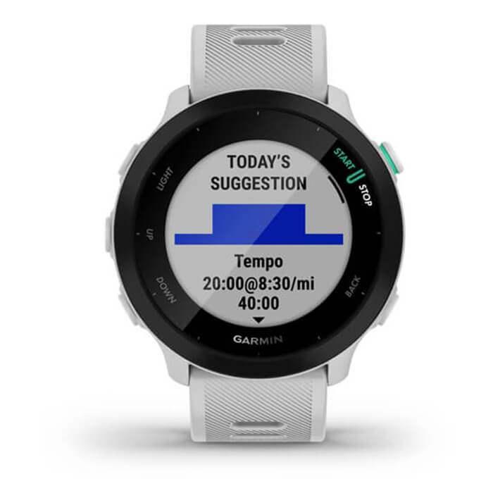 Đồng Hồ Thông Minh Garmin Forerunner 55 White - Hàng Chính Hãng