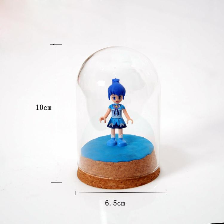 Phép Lạ Chiếu 6 Loa Xmini Thủy Tinh Trong Bán Cầu Bao Dome Cabochon Với Nút Chai Trang Trí Bàn
