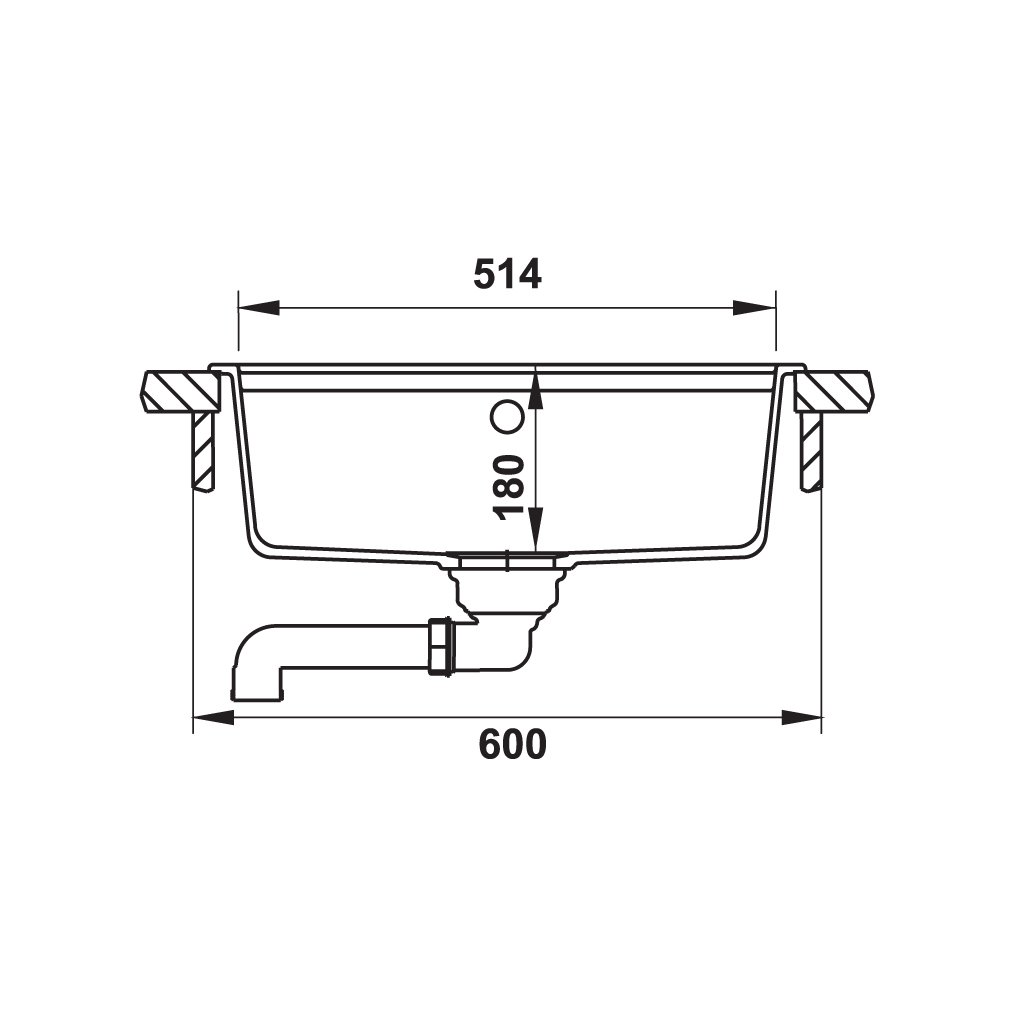 CHẬU ĐÁ HAFELE HS20-GEN1S60 MÀU XÁM/570.34.870 - HÀNG CHÍNH HÃNG