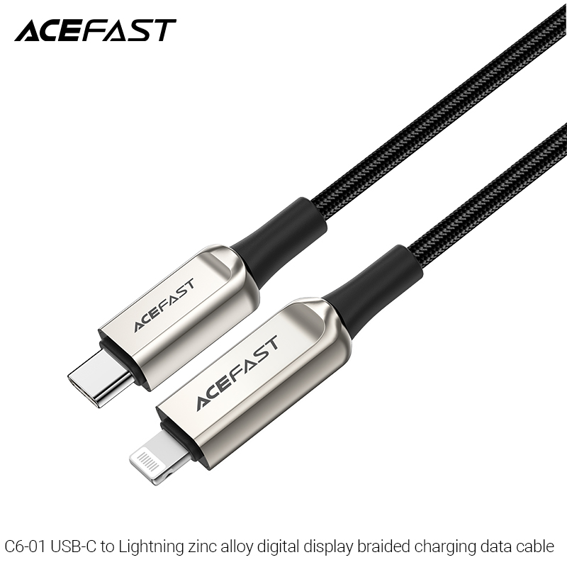 Cáp Sạc Acefast Type C To Lightning 1.2m C6-01 - Hàng Chính Hãng