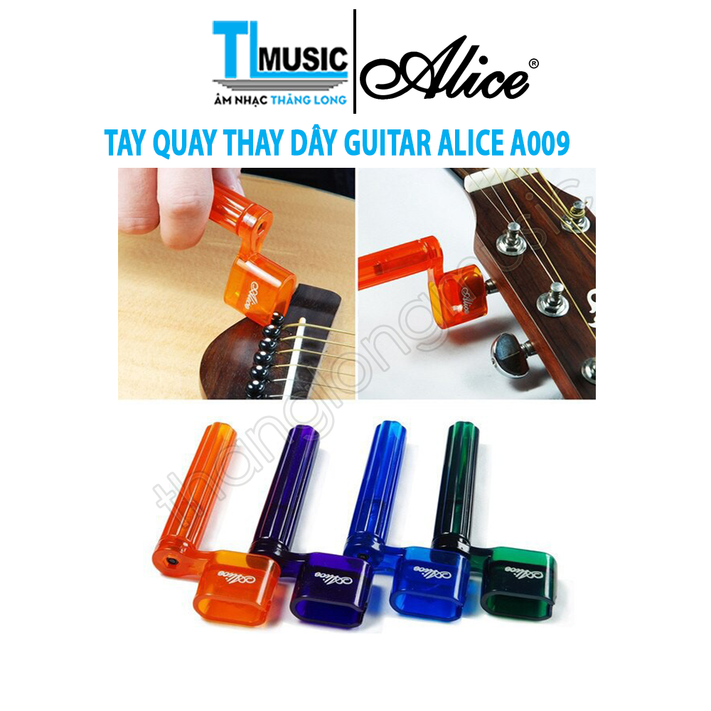 Dụng Cụ - Tay Quay Thay Dây Guitar, Ukulele Alice A009 (Giao Màu Ngẫu Nhiên)