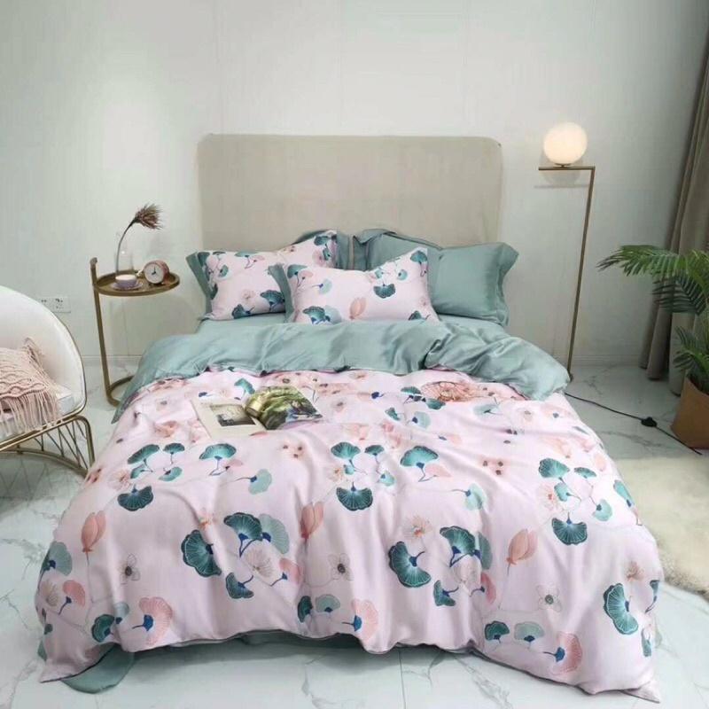 Bộ ga gối chăn trần tencel 40s 4 món