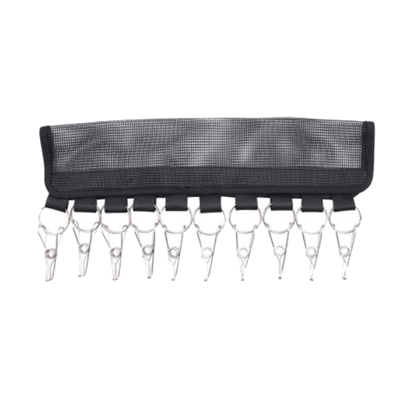 Foldable Clip Hangers, Underwear Hanger with Clips/Hooks, Plastic Laundry Clip and Drip Drying Hanger for Socks, Bras, Lingerie, Clothes