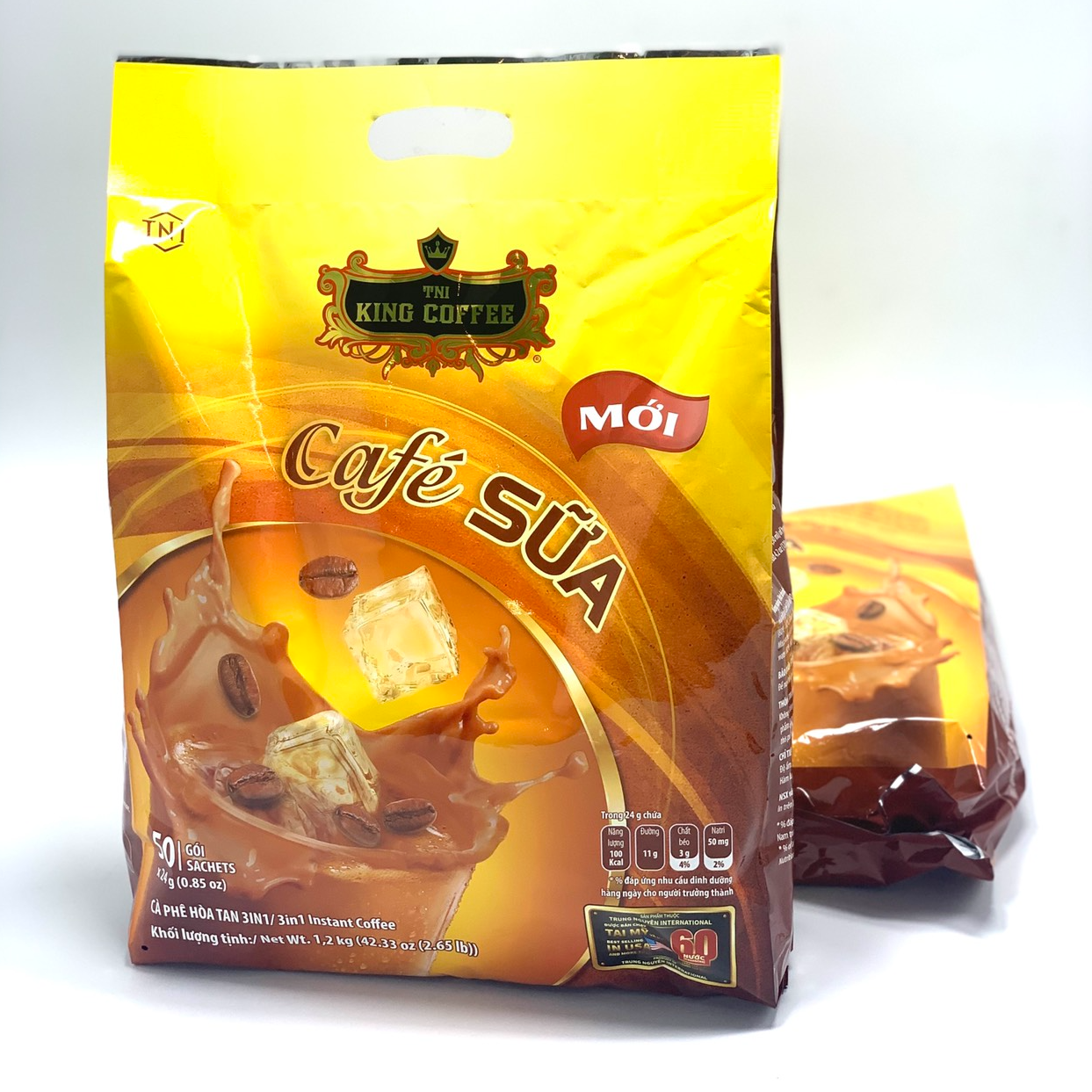 Cà Phê Sữa Hòa Tan 3IN1 KING COFFEE - Túi 50 gói x 24g