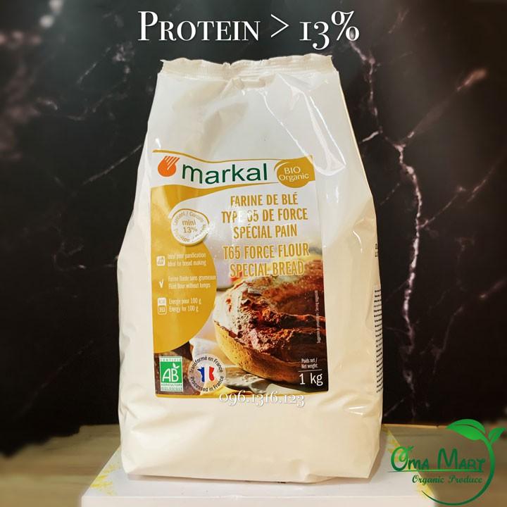 Bột làm bánh mì hữu cơ T65 Markal 1kg