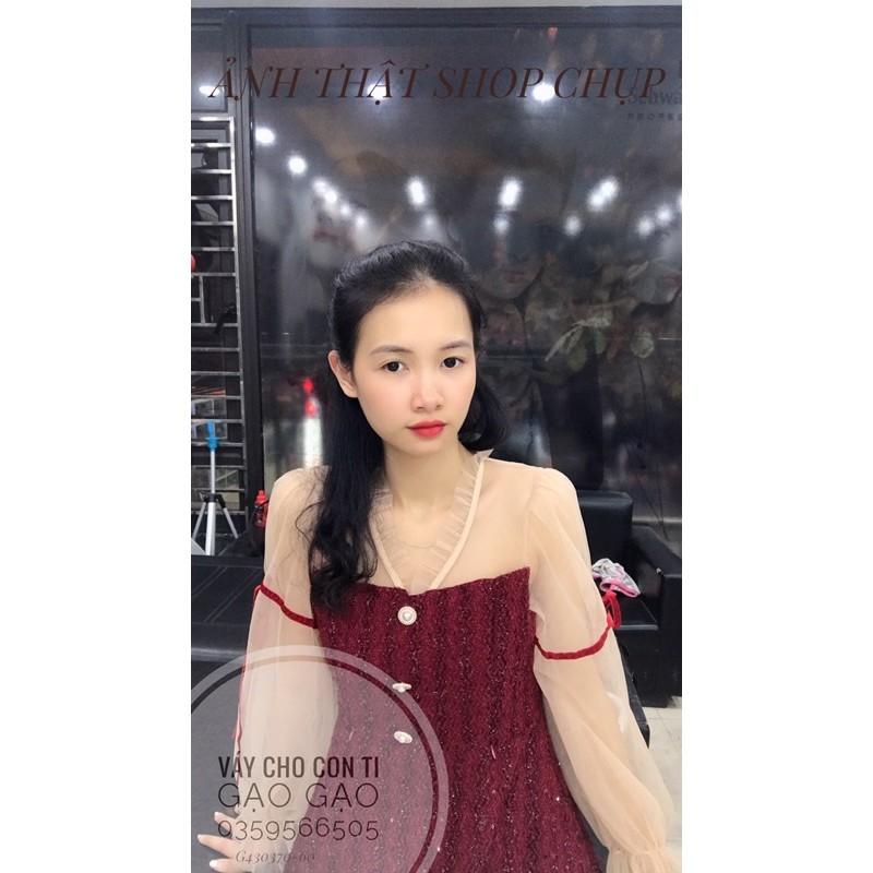 Váy tiểu thư thiết kế khoá cho con bú ẢNH THẬT SHOP CHỤP