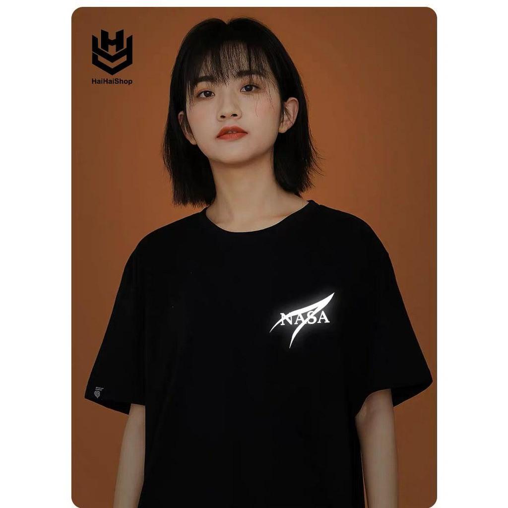 Áo Thun Phản Quang NASA Cotton 75% Form Rộng Unisex Nam Nữ Rẻ Đẹp KIS OFFICIAL