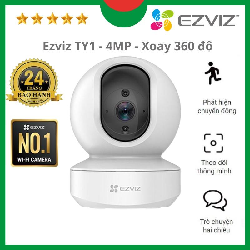 Camera wifi Ezviz TY1 4MP siêu nét, quay quét 360 độ, đàm thoại 2 chiều - Hàng chính hãng