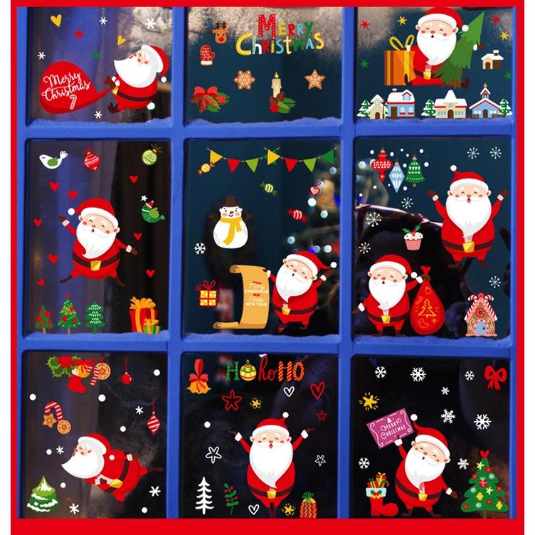 Decal Trang Trí Noel Hai Mặt Hít Tĩnh Điện - NOEL MINI VUI NHỘN SẮC NÉT