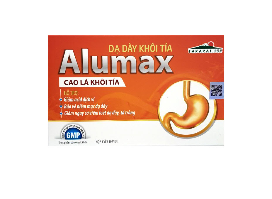 Viên Uống Dạ Dày Khôi Tía ALUMAX - Hỗ trợ giảm acid dịch vị, bảo vệ niêm mạc dạ dày, giảm nguy cơ viêm loét dạ dày tá tràng