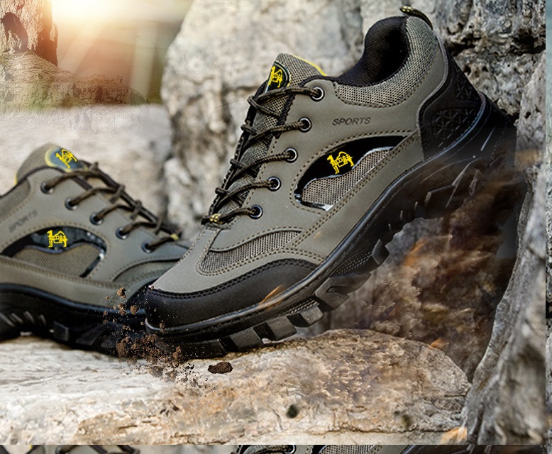 Giày Sneaker Thể Thao Nam GNS068 Đế Tăng Ma Sat ,Leo Núi ,Phượt Bền Đẹp