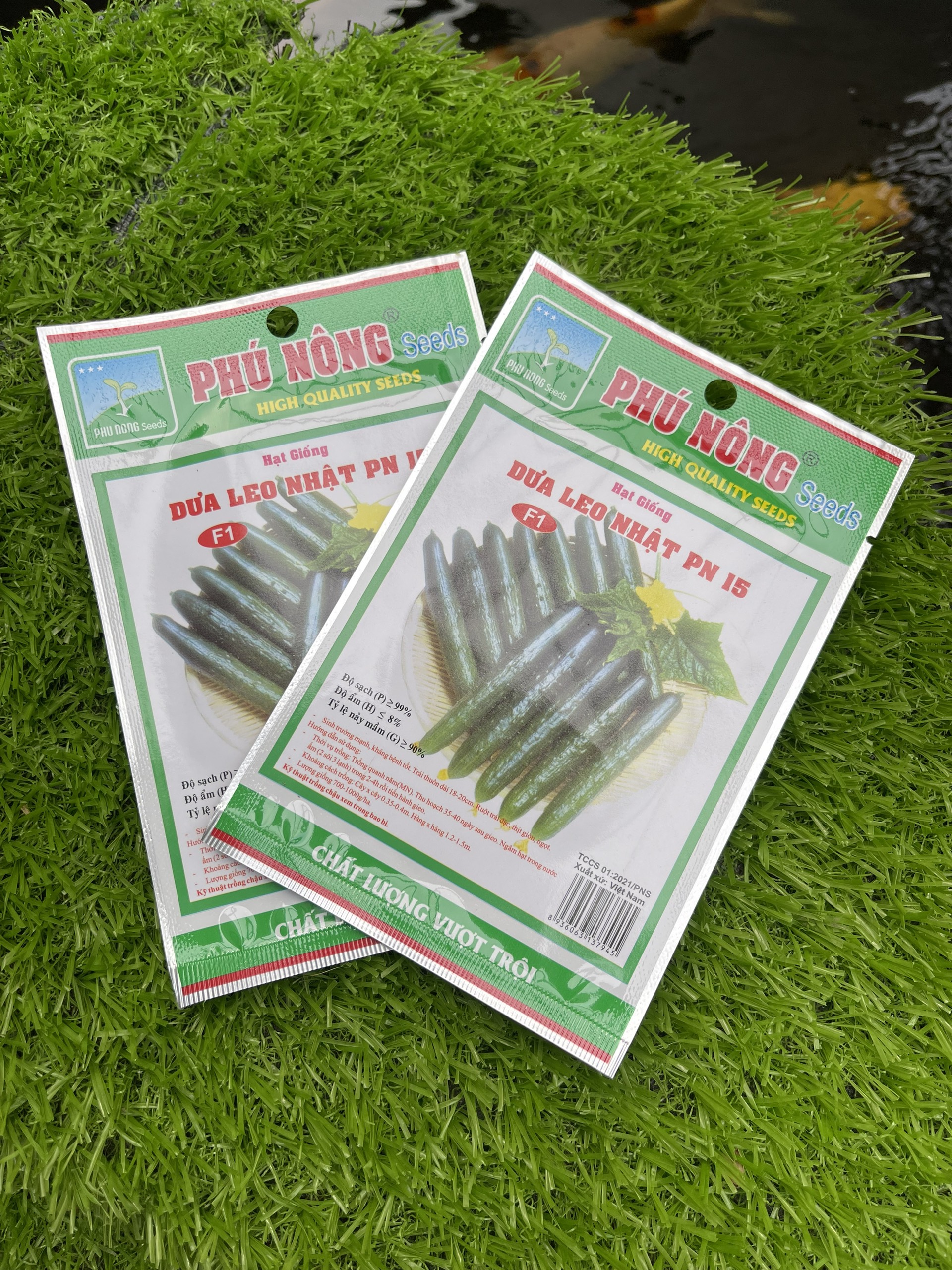 Bộ 2 Gói Hạt Giống Dưa Leo Nhật F1 PN-15 Phú Nông
