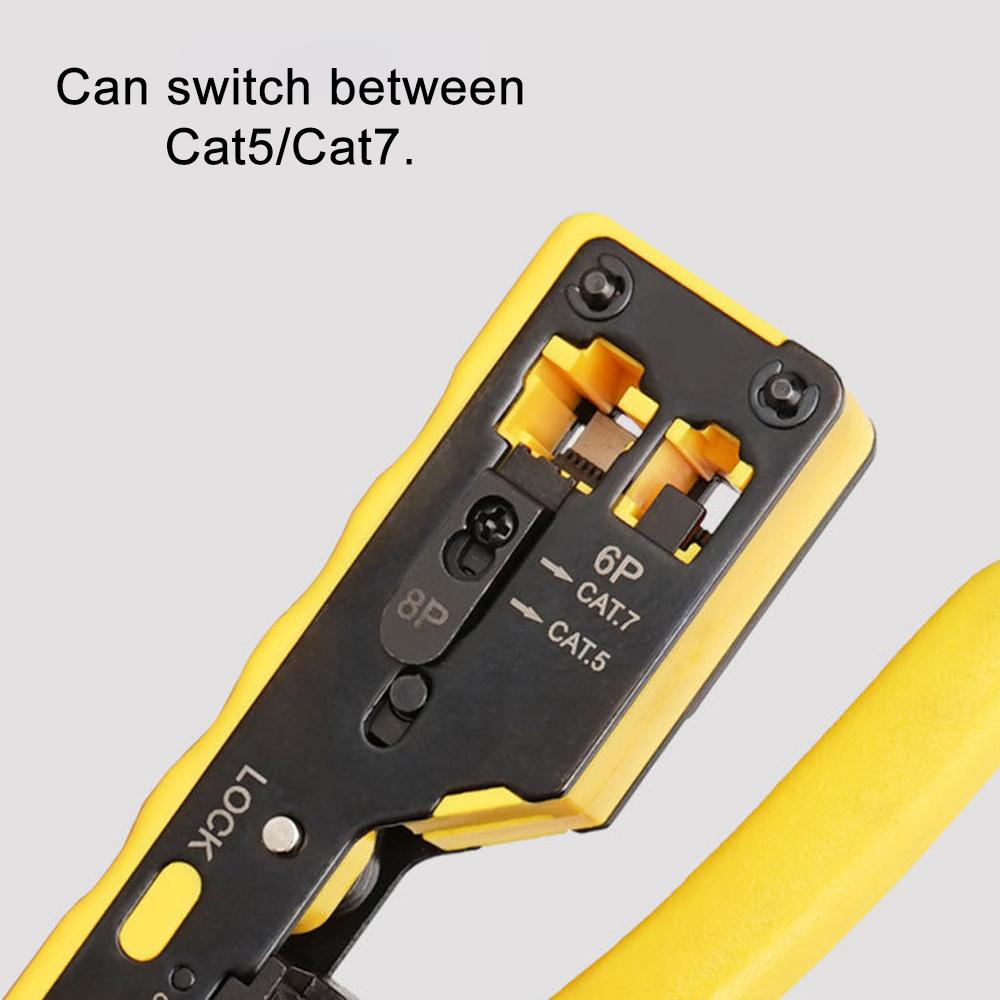 Ethernet Cable Stripper Clamp rj45 Network Tools 4P/6P/8P Crystal Heads Cable Pliers Seven Type of Through Hole Cable