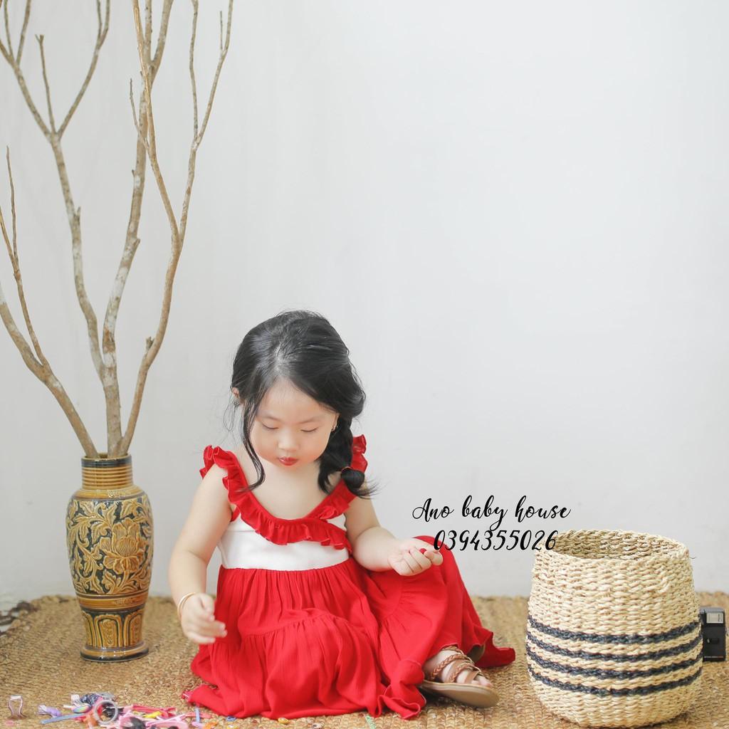 ĐẦM 2 DÂY CHÉO NGỰC ĐỎ PHỐI TRẮNG
