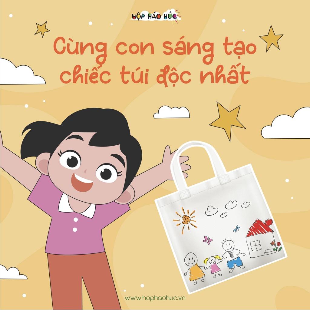 Đồ chơi Tự Trang Trí Túi Vải cho bé 6-10 tuổi Hộp Háo Hức - Cùng con sáng tạo phong cách riêng