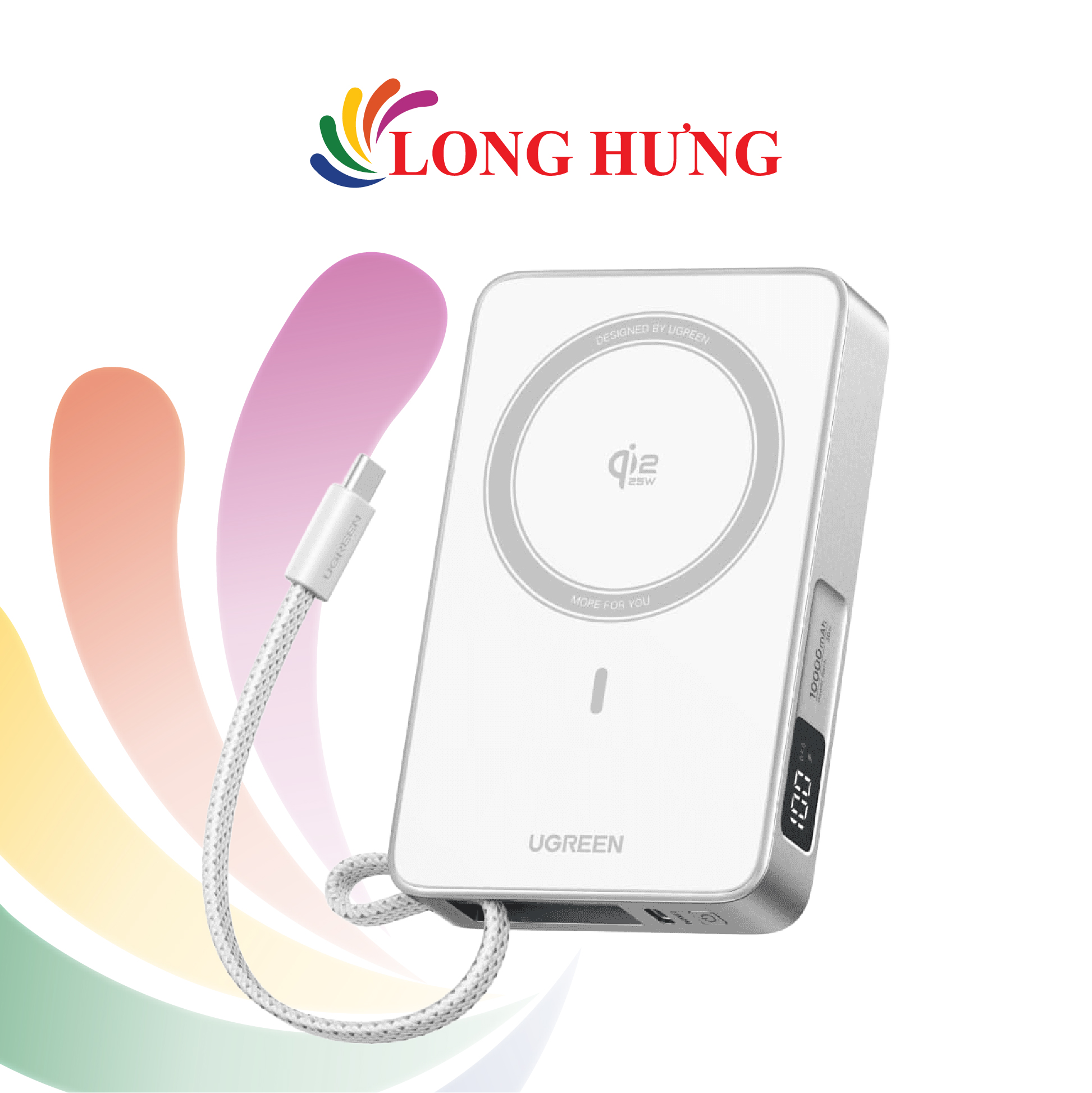 Sạc dự phòng từ tính Ugreen Power Bank Magnetic Wireless 25W 10000mAh PB773 - Hàng chính hãng