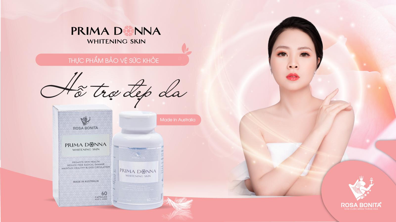 Viên uống trắng da, giảm sạm nám Prima Donna hỗ trợ đẹp da - hỗ trợ giảm sạm nám