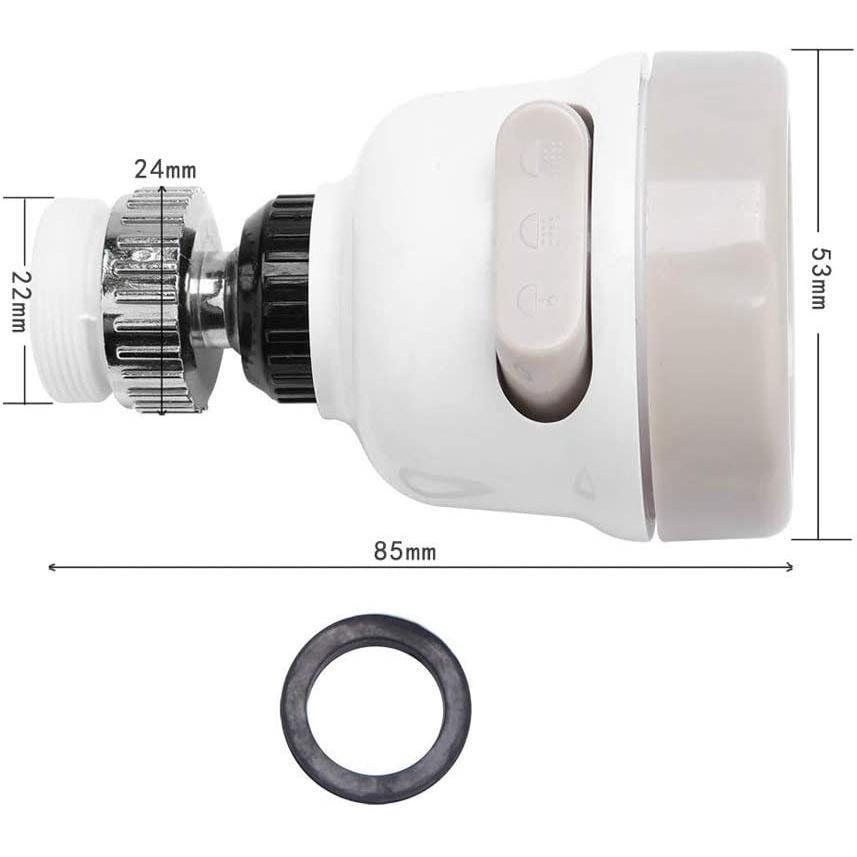 Đầu Nối Vòi Nước ANAEAT 3 Cấp Độ Có Thể Điều Chỉnh Xoay 360 Độ Lọc Tiết Kiệm Nước