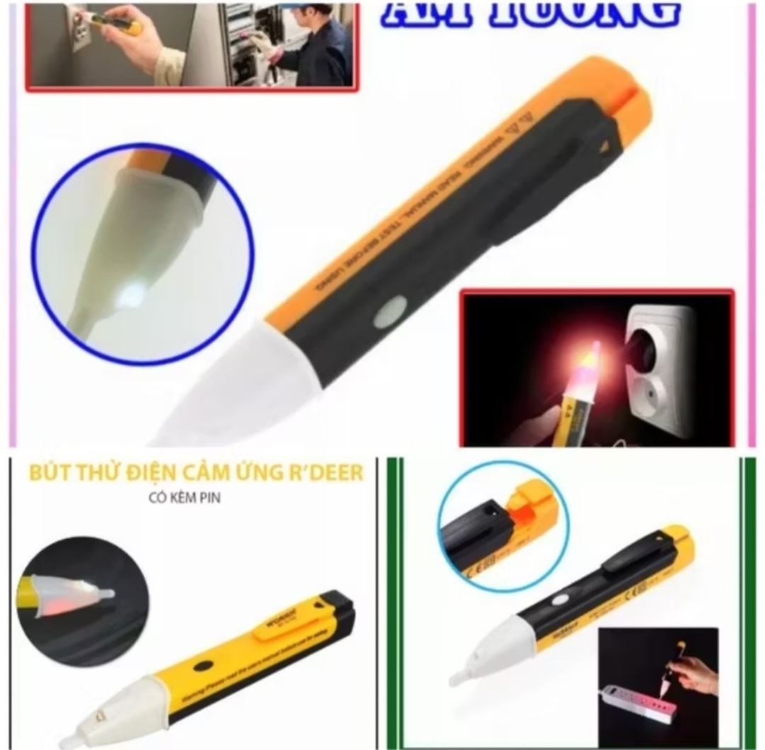 1 CÁI BÚT THỬ KIỂM TRA ĐIỆN DÒ ĐIỆN CÓ ĐÈN THUẬN TIỆN CHO MỌI NHÀ