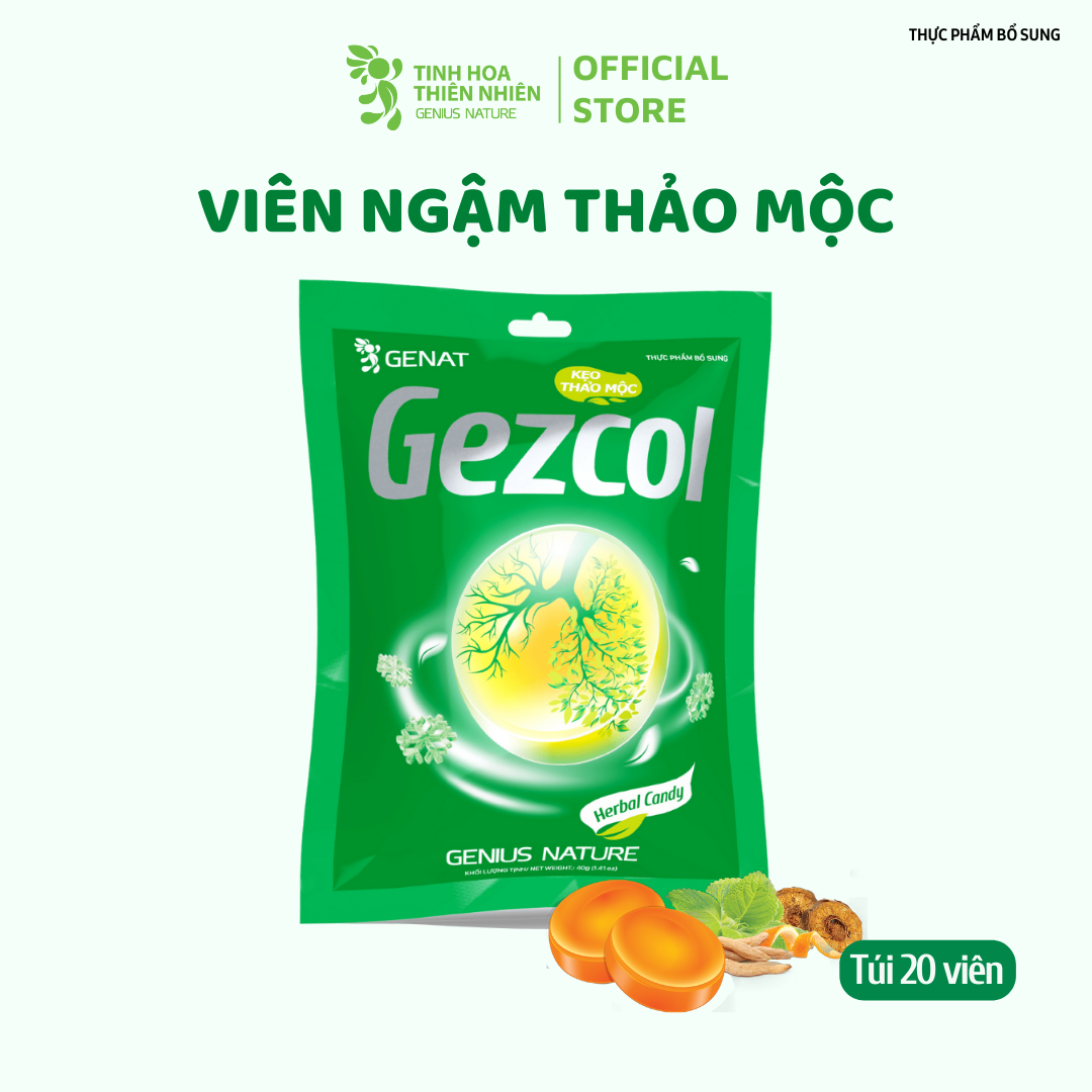 Kẹo thảo mộc Gezcol  - Tinh Hoa Thiên Nhiên - Genat