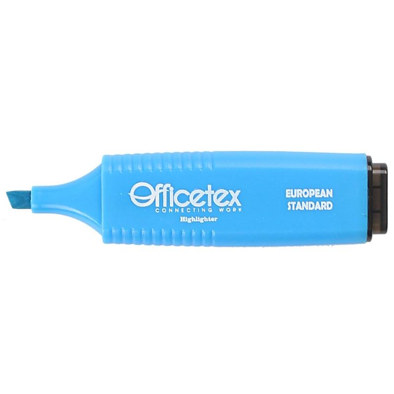 Bộ 3 Bút Dạ Quang Mực Xanh Dương - Officetex OT-HL003BL