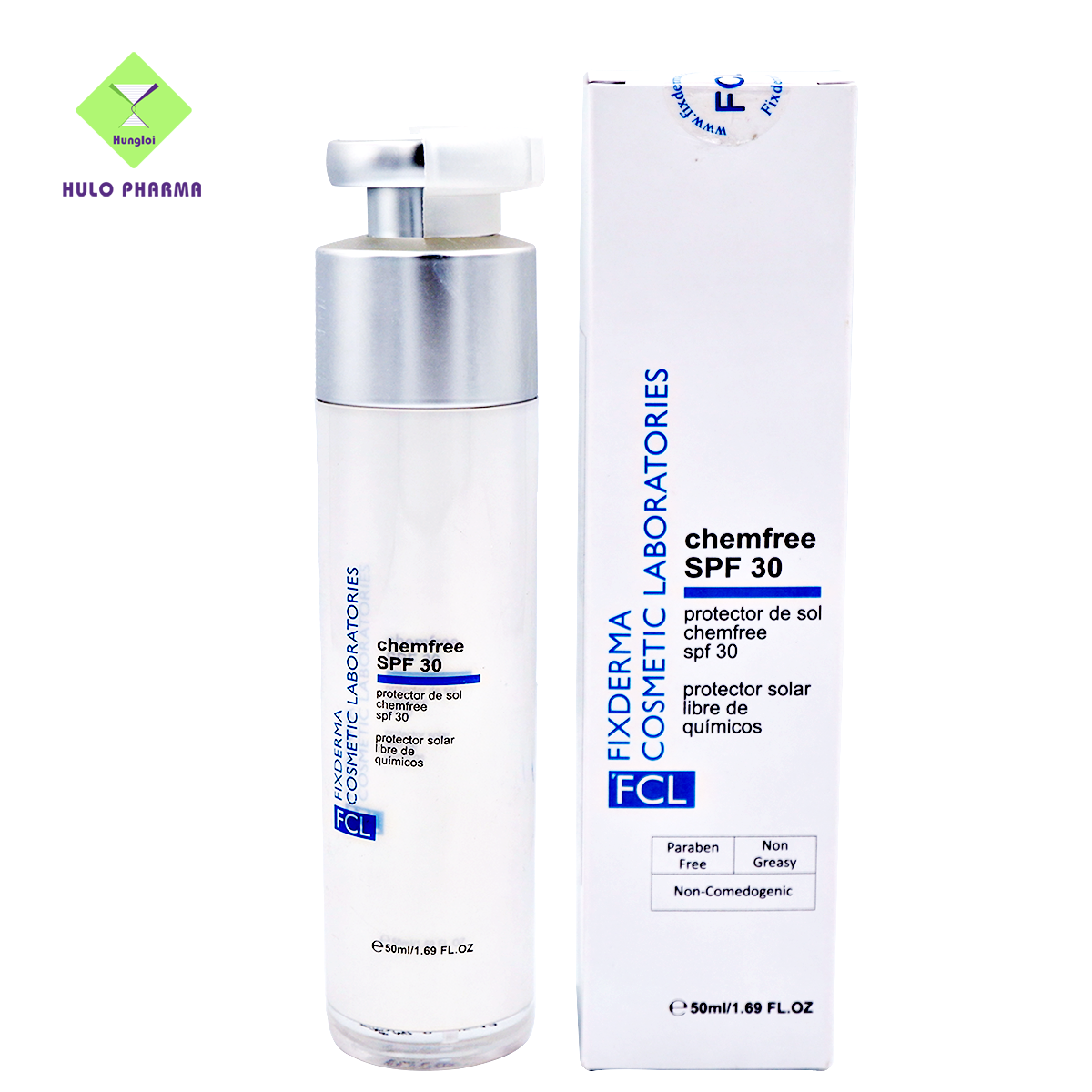 Kem Chống Nắng Vật Lý Chất Kem Mịn Phù Hợp Cả Da Mụn Nhạy Cảm FCL Chemfree SPF 30 – 50ml